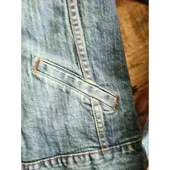 Levi Strauss Signature Sz S Trucker Jean Jacket Womens Blue Denim - Picture 7 of 9